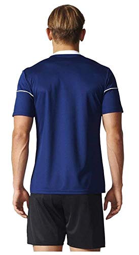 adidas Squad 17 JSY SS Camisetapara Hombre, Azul (Dark Blue/White), M adidas Squad 17 JSY SS Camisetapara Hombre, Azul (Dark Blue/White), M