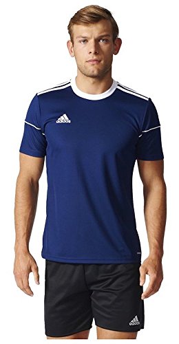 adidas Squad 17 JSY SS Camisetapara Hombre, Azul (Dark Blue/White), M adidas Squad 17 JSY SS Camisetapara Hombre, Azul (Dark Blue/White), M
