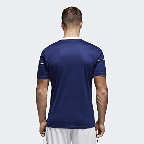 adidas Squad 17 JSY SS Camisetapara Hombre, Azul (Dark Blue/White), M adidas Squad 17 JSY SS Camisetapara Hombre, Azul (Dark Blue/White), M