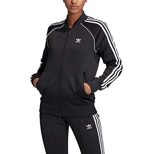 adidas SST Tracktop PB Sweatshirt, Mujer, Black/White, 48 adidas SST Tracktop PB Sweatshirt, Mujer, Black/White, 48