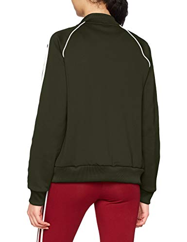 adidas SST TT Sudadera, Mujer, Verde Oscuro, 32