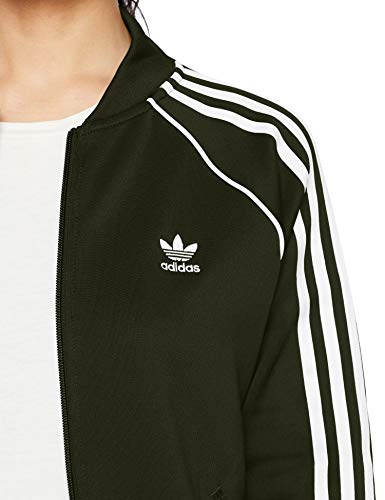 adidas SST TT Sudadera, Mujer, Verde Oscuro, 32