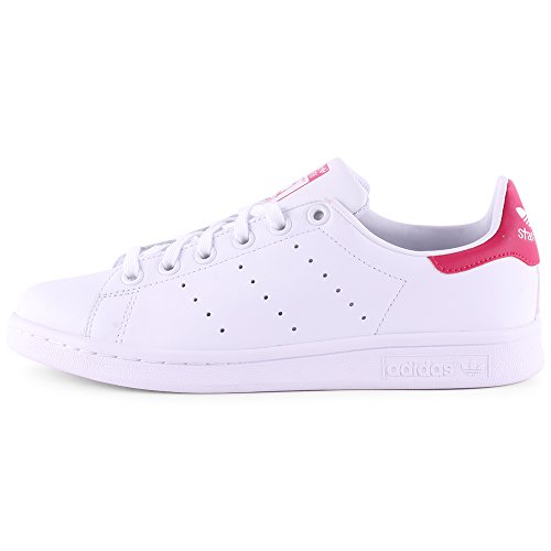 adidas Stan Smith J, Zapatillas Unisex Adulto, Blanco (Footwear White/Footwear White/Bold Pink 0), 36 EU adidas Stan Smith J, Zapatillas Unisex Adulto, Blanco (Footwear White/Footwear White/Bold Pink 0), 36 EU