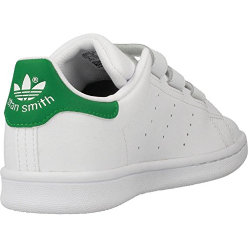 Adidas Stan Smith S, Zapatillas de Deporte Unisex Niños, Blanco Footwear White Footwear White Green, 34 EU