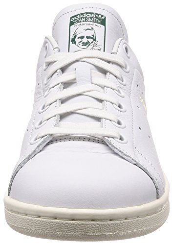 adidas Stan Smith, Zapatillas Hombre, Blanco (Footwear White/Footwear White/Collegiate Green 0), 45 1/3 EU