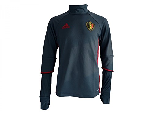 adidas Sudadera rbfa Bélgica Superior de Entrenamiento, Todo el año, Hombre, Color Gris - Boonix/Scarle/Black, tamaño S