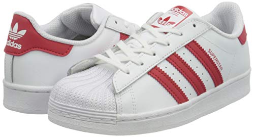 adidas Superstar C, Zapatillas de Gimnasio Unisex Niños, FTWR White Scarlet FTWR White, 35 EU