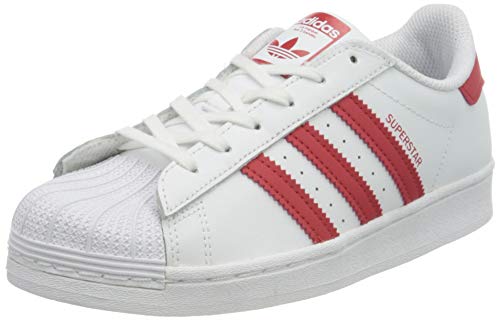 adidas Superstar C, Zapatillas de Gimnasio Unisex Niños, FTWR White Scarlet FTWR White, 35 EU