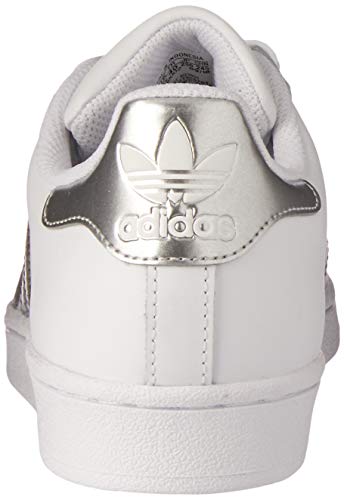 adidas Superstar, Zapatillas de deporte Unisex Adulto, Blanco (Footwear White/Silver Metallic/Core Black), 36 EU