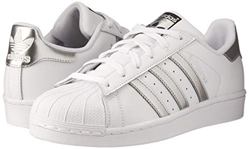 adidas Superstar, Zapatillas de deporte Unisex Adulto, Blanco (Footwear White/Silver Metallic/Core Black), 36 EU