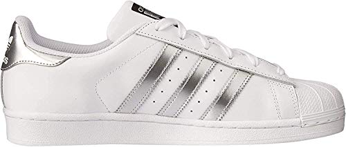 adidas Superstar, Zapatillas de deporte Unisex Adulto, Blanco (Footwear White/Silver Metallic/Core Black), 36 EU