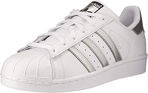 adidas Superstar, Zapatillas de deporte Unisex Adulto, Blanco (Footwear White/Silver Metallic/Core Black), 36 EU