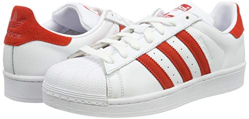 adidas Superstar, Zapatillas de Gimnasia para Hombre, Blanco (FTWR White/Active Red/FTWR White FTWR White/Active Red/FTWR White), 36 2/3 EU