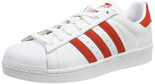 adidas Superstar, Zapatillas de Gimnasia para Hombre, Blanco (FTWR White/Active Red/FTWR White FTWR White/Active Red/FTWR White), 36 2/3 EU