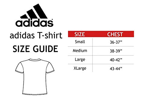 adidas T-Shirt Men Women Martial Arts Fitness Gym Workout Training Top Camiseta Taekwondo para Hombre, Mujer, Artes Marciales TKD, Gimnasio, Entrenamiento, Gris, L