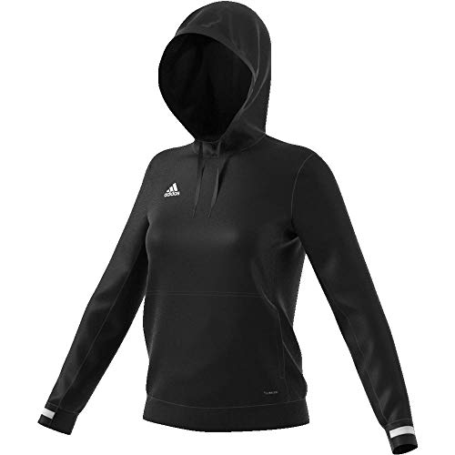 adidas T19 Hoody W Sudadera, Mujer, Black/White, 2XS