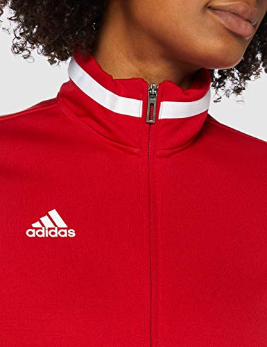 adidas T19 TRK JKT W Chaqueta de Deporte, Mujer, Power Red/White, L