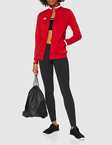 adidas T19 TRK JKT W Chaqueta de Deporte, Mujer, Power Red/White, L