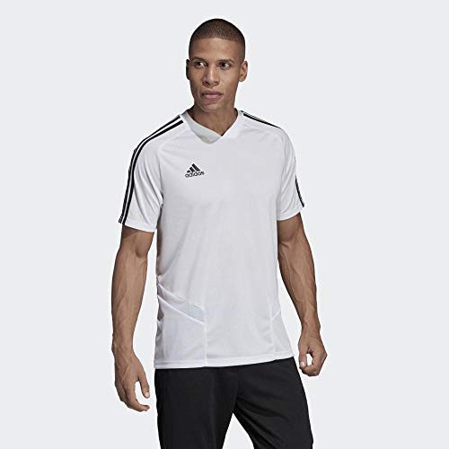 adidas Tiro 19 Training Jersey, Hombre, Blanco (White/Black), L adidas Tiro 19 Training Jersey, Hombre, Blanco (White/Black), L