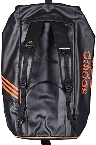 adidas Training 2in1 Bag Bolsa de Deporte, Unisex, Negro/Naranja, Talla única