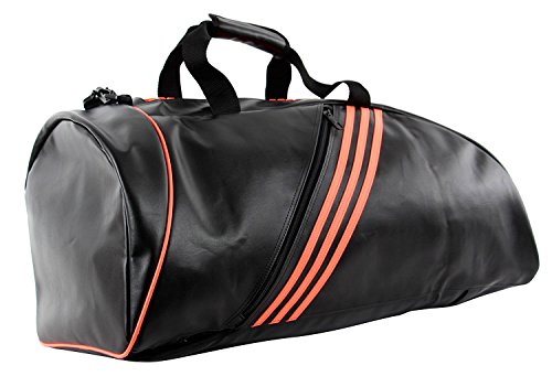 adidas Training 2in1 Bag Bolsa de Deporte, Unisex, Negro/Naranja, Talla única