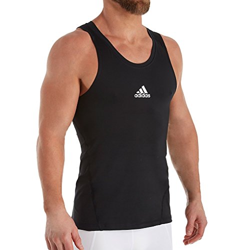 adidas Training Alphaskin Sport Tank Camiseta sin Mangas, Negro, Small para Hombre