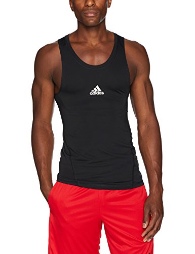 adidas Training Alphaskin Sport Tank Camiseta sin Mangas, Negro, Small para Hombre