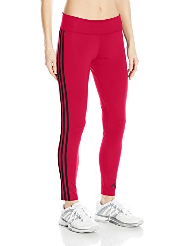 adidas Training Designed-2-Move - Mallas con 3 rayas para mujer - S1753WTR624, S, Energy Pink/Black