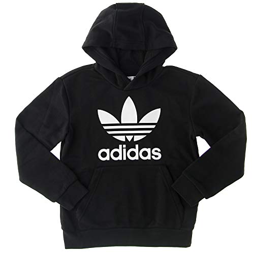 adidas Trefoil Hoodie Sudadera, Unisex niños, Black/White, 8-9Y