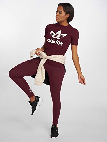 adidas Trefoil W Leggings Maroon