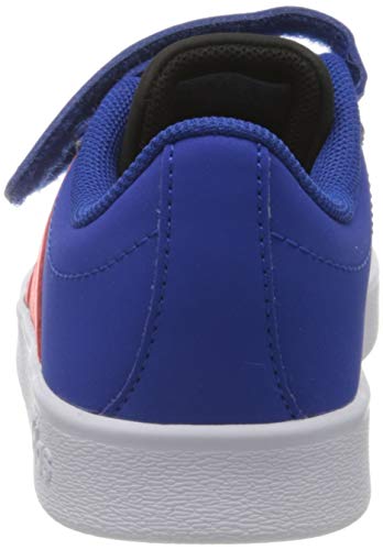 adidas VL Court 2.0 CMF C, Zapatillas de Gimnasio Unisex Niños, Team Royal Blue/Signal Coral/Core Black, 34 EU