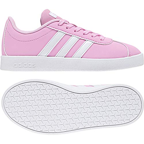 Adidas Vl Court 2.0 K, Zapatillas de deporte Unisex niños, Rosa (Rosa 000), 36 2/3 EU