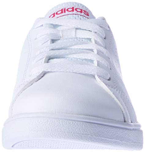 adidas Vs Advantage Cl K, Zapatillas de Deporte Unisex Niños, Blanco (Ftwbla/Ftwbla/Supros), 30.5 EU