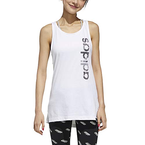 adidas W Boxed Camo Tk Camiseta sin Mangas, Mujer, White/Black, M adidas W Boxed Camo Tk Camiseta sin Mangas, Mujer, White/Black, M