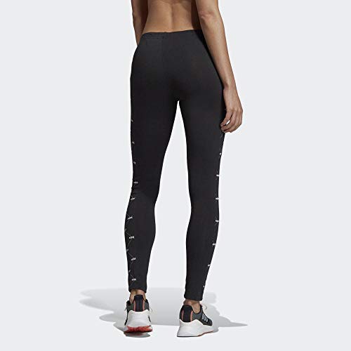 adidas W Core Favourites Leggings Pants, Mujer, Black/White, L