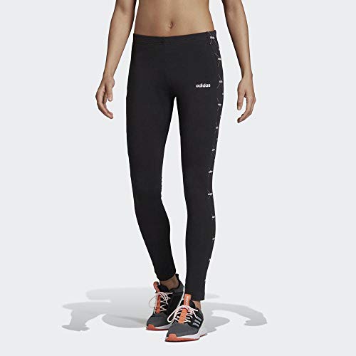 adidas W Core Favourites Leggings Pants, Mujer, Black/White, L