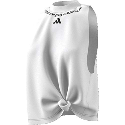 adidas W SL Graph tee Camiseta sin Mangas, Mujer, White, L