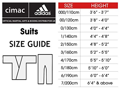 adidas WT Taekwondo Estudiante Dobok sin rayas Artes Marciales WTF Uniforme, Blanco, 150 cm adidas WT Taekwondo Estudiante Dobok sin rayas Artes Marciales WTF Uniforme, Blanco, 150 cm
