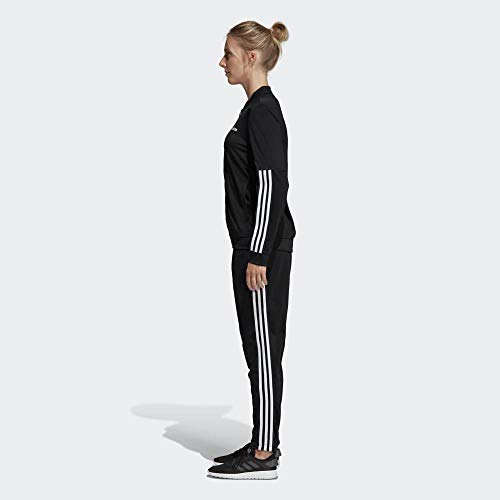 adidas WTS BACK2BAS 3S Chándal, Mujer, Negro (Black/Black/White), M adidas WTS BACK2BAS 3S Chándal, Mujer, Negro (Black/Black/White), M