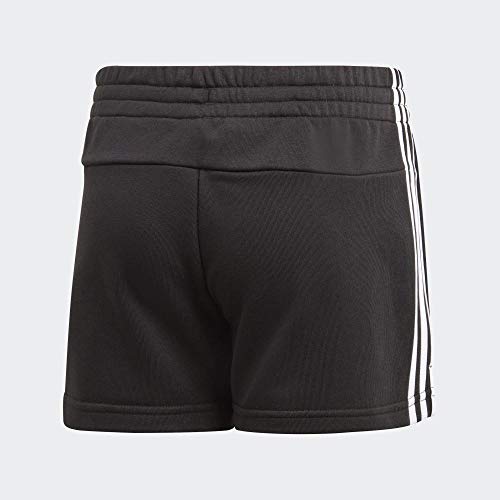 adidas YG E 3S Short Pantalones Cortos de Deporte, Niñas, Black/White, 910Y