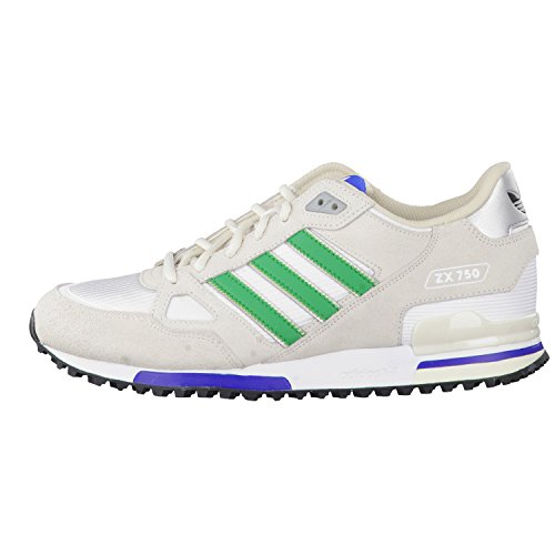 adidas Zx 750, Zapatillas Hombre, Multicolor (White / Verde / Beige), 38 2/3 EU (5.5 UK)