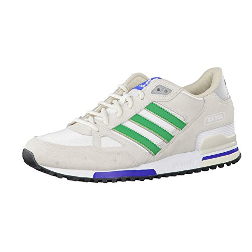 adidas Zx 750, Zapatillas Hombre, Multicolor (White / Verde / Beige), 38 2/3 EU (5.5 UK)