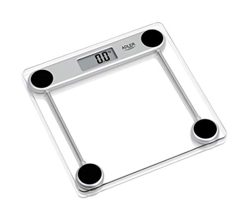 Adler ad8121 - Báscula de baño, transparente, vidrio, lcd Adler ad8121 - Báscula de baño, transparente, vidrio, lcd