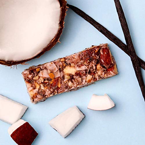 Adonis Low Sugar Nut Bar - Barritas de Coco Crujiente Sabor a Vainillia | 100% Natural, Baja en Carbohidratos, Sin Gluten, Vegano, Paleo, Keto (16)