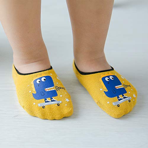 Adorel Calcetines Invisibles Antideslizantes para Niños Lote de 5 Dinosaurio 2-3 Años (Tamaño del Fabricante M) Adorel Calcetines Invisibles Antideslizantes para Niños Lote de 5 Dinosaurio 2-3 Años (Tamaño del Fabricante M)