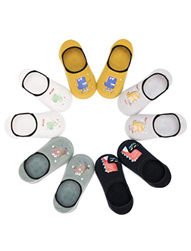Adorel Calcetines Invisibles Antideslizantes para Niños Lote de 5 Dinosaurio 2-3 Años (Tamaño del Fabricante M) Adorel Calcetines Invisibles Antideslizantes para Niños Lote de 5 Dinosaurio 2-3 Años (Tamaño del Fabricante M)
