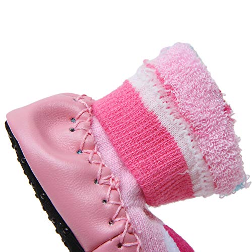 Adorel Calcetines Zapatos Antideslizantes para Bebé 3 Pares Conejito & Oso & Escarabajo 24/25 EU (Tamaño del Fabricante 16)