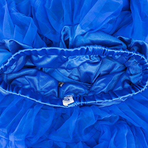Adorel Falda Tutú Tul de Enagua Plisada Ballet para Niñas Azul 5-7 Años (Tamaño del Fabricante M) Adorel Falda Tutú Tul de Enagua Plisada Ballet para Niñas Azul 5-7 Años (Tamaño del Fabricante M)