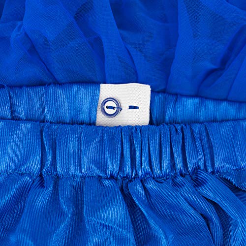 Adorel Falda Tutú Tul de Enagua Plisada Ballet para Niñas Azul 5-7 Años (Tamaño del Fabricante M) Adorel Falda Tutú Tul de Enagua Plisada Ballet para Niñas Azul 5-7 Años (Tamaño del Fabricante M)