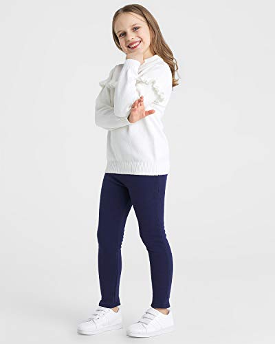 Adorel Leggings Térmicos Algodón Forros para Niñas Azul Marino 9-10 Años (Tamaño del Fabricante 150)